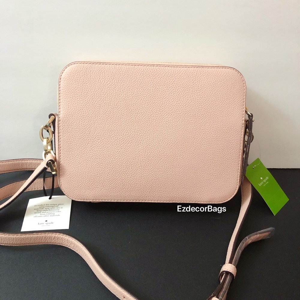 NWT Kate Spade Flamingo Leather Crossbody Bag - Picture 2 of 8